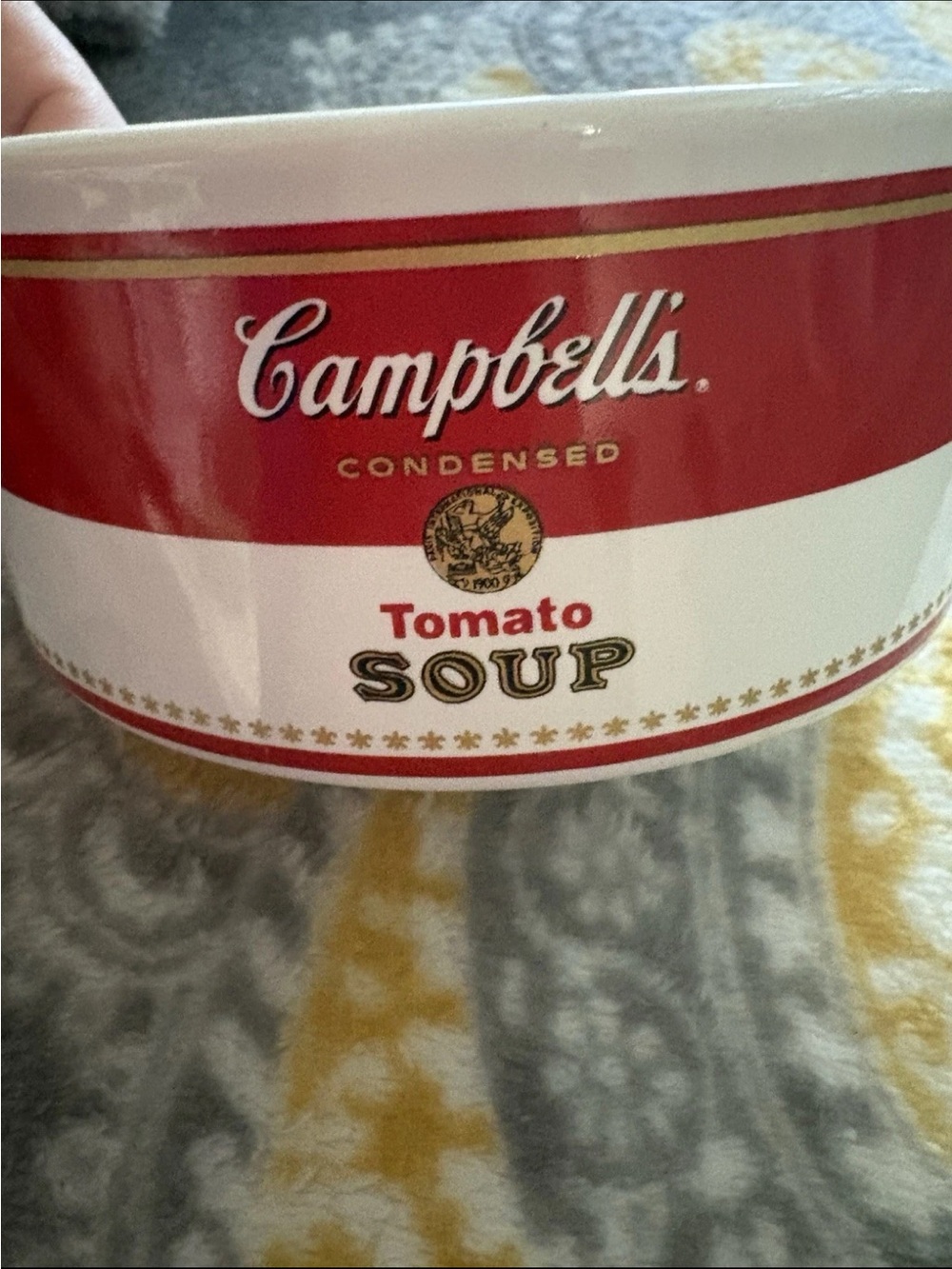 Campbell's Red & White Tomato Soup Ceramic Bowl - Branded Dinnerware - Picture 2 of 5
